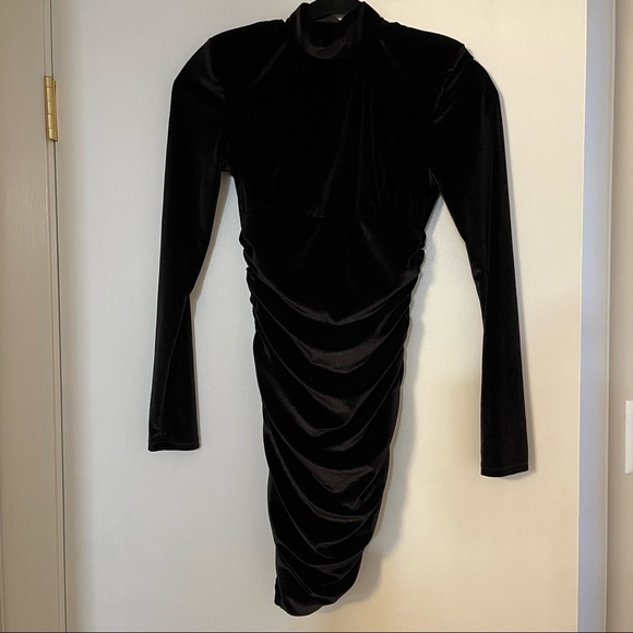 Sexy Velvet Mini Dress - Picture 4 of 6